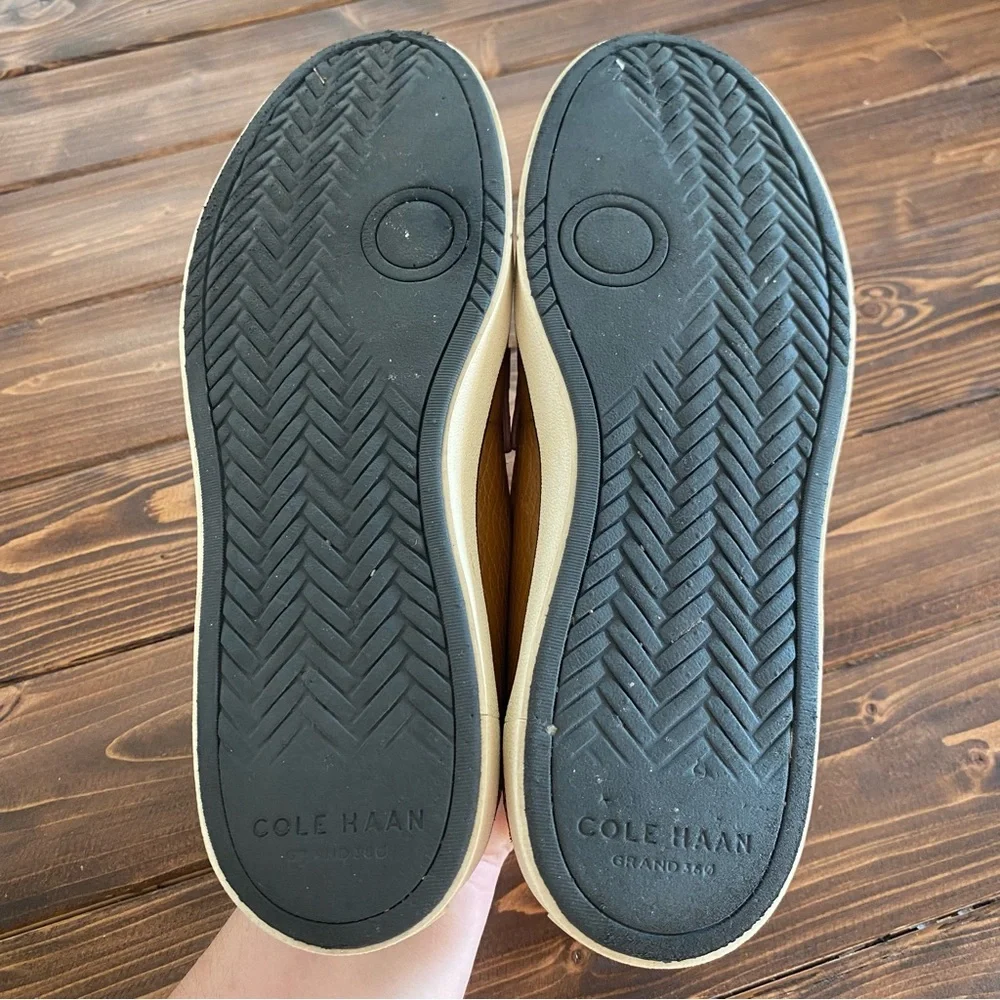 Cole Haan Nantucket Penny Loafer Genuine‎ Leather Caramel Brown Classic Size 7.5 - Picture 4 of 10